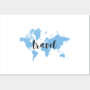 travel world map Posters and Art